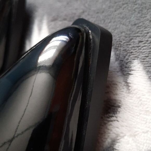 Rotcv Black Patent Leather Pointed Toe  Red & Black Unique Heel Shoe Size 6 - Picture 14 of 14